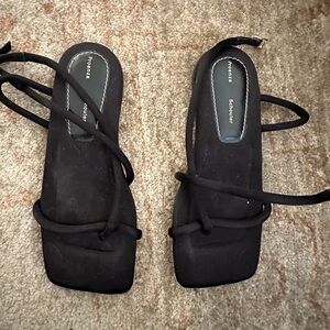 Proenza Schouler Elegant square toe Black Sandals